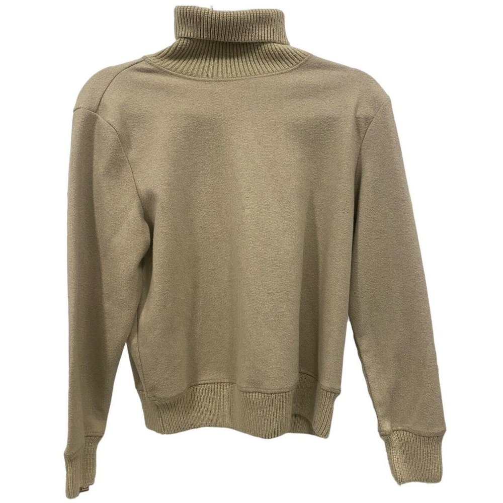 A NEW DAY Women's Light Beige Fleece Soft Cozy Turtle Neck Sweater XS